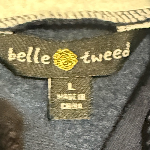 Women’s Large Navy Hoodie with Deep Front Pockets “Love” - Picture 3 of 8